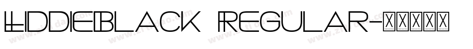 LiddieBlack Regular字体转换